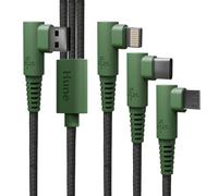 CABLE HUNE ECO TRENZADO 1.2M 3 EN 1 BOSQUE