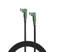 HUNE Hiedra CC Cable Tipo C a Tipo C, 1.2m, Carga Rápida 3A, Trenza RTPE+RPET, Plástico Reciclado