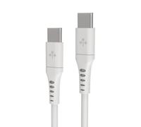 CABLE HUNE ECO USB-C A USB-C 300CM BLANCO NIEVE