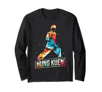 Hung Kuen Kung-fu chino con estilo animal y colores vibrante Manga Larga