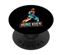 Hung Kuen Kung-fu chino con estilo animal y colores vibrante PopSockets PopGrip Adhesivo