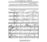 Hungarian Dance No.3 for Saxophone Quartet by Johannes Brahms