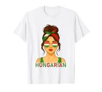 Hungarian Girl Hungary Flag Hungarian Girlfriend Wife Camiseta