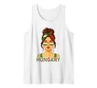 Hungarian Girl Hungary Flag Hungarian Girlfriend Wife Camiseta sin Mangas