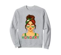 Hungarian Girl Hungary Flag Hungarian Girlfriend Wife Sudadera