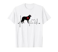 Hungarian Kuvasz Dog My Heartbeat EKG Los Perros Son mi Cardio Camiseta