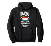 Hungarian Queen Hungarian Wife Girlfriend Hungary Flag Sudadera con Capucha