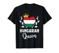 Hungarian Queen Hungary Flag Proud Hungarian Woman Camiseta