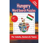 Hungary Word Search Puzzle: 50+ Puzzles Word Search Easy to Read about Hungary and More | 6x9 inches, 110 pages | Gift for Countries & Traveling Lover