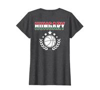 Hungría Baloncesto Fans Jersey - Bandera Húngara Deporte Amante Camiseta, Mujer, Jaspeado Oscuro, S