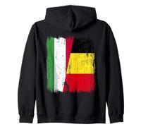 Hungría Bélgica Media Bandera Húngara Belga Jersey Sudadera con Capucha