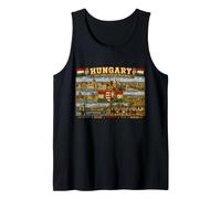 Hungría Heritage Poster Vintage Travel Art Camiseta sin Mangas