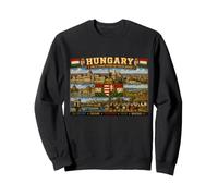 Hungría Heritage Poster Vintage Travel Art Sudadera