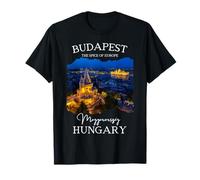 Hungría mochileros de Viaje nómadas Digitales Vacaciones Mujeres Hombres Camiseta