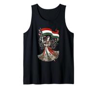 Hungría Patria Libertad Portador de la Bandera Húngaro Art Nouveau Camiseta sin Mangas