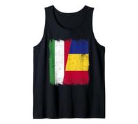Hungría Rumania Media Bandera Herencia Rumana Húngara Camiseta sin Mangas