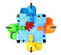 Hungry Hippos - Juego de mesa, juguete interactivo de mármol para padres e hijos para niños, reconocimiento de color y coordinación ojo-mano, juego de hipopótamo tragando cuentas para Navidad, fiestas