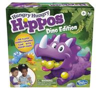 Hungry Hungry Hippos Dino Edition Juego de mesa, juego preescolar para edades de 4 años en adelante; para 2 a 4 jugadores (exclusivo de Amazon)