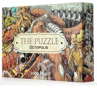 HUNGRY MINDS Octopolis Puzzle de 1000 Piezas para Adultos - Rompecabezas Desafiante y Difícil con un Impresionante Tema de Pulpos