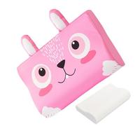 HunicandIU Almohada para Cama Infantil, Almohada ergonómica para niños, Almohada de Cama para niños, Almohada de Dibujos Animados para niños, Almohada Plana Transpirable para Dormir para el hogar, la