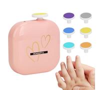 HunicandIU Cortauñas Para Bebé - Cortauñas Eléctrico Para Bebés Con Carga USB,Herramienta De Manicura Silenciosa Con Luz LED Para Cuidado De Uñas En Casa Y Viaje