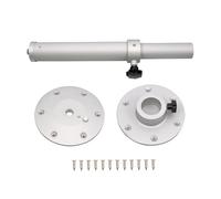 HunicandIU Pie De Mesa Ajustable para Autocaravana | Mecanismo De Elevación De Aluminio - Base Soporte Pata para Mesa - para Familia Amigos Hombres Mujeres RV Marino Yate Exterior Patio