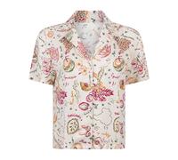 Hunkemöller Camiseta para dormir 'Samba' oliva / naranja / rojo sangre / blanco S oliva / naranja / rojo sangre / blanco