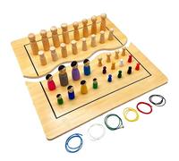 Hunmor Juego de tablero de sistema, tabla familiar de relaciones de madera