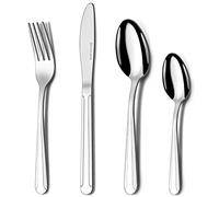 Hunnycook Juego de cubiertos de acero inoxidable de 32 piezas para 8 personas, juego de cubiertos con cuchara, cuchillo y tenedor, ideal para el hogar/fiesta, apto para lavavajillas…