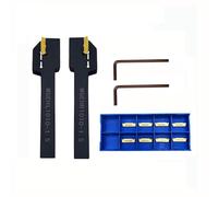 Hunricho Insertos de carburo de tungsteno 10 piezas/caja MGMN150-G 1,5 mm de ancho insertos de metal duro con soportes MGEHR MGEHL de 3/8 pulgadas para fresa ranuradora portaherramientas para girar la