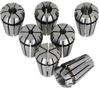 Hunricho Juego de 7 pinzas de resorte ER11 para máquina de grabado CNC y herramienta de torno de fresado, pinzas de grabado que incluyen 1/16 pulgadas, 3/32 pulgadas, 1/8 pulgadas, 5/32 pulgadas, 3/16