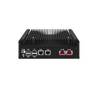 HUNSN 10GbE Firewall Appliance, Mini PC, PFSense, Mikrotik, OPNsense, VPN, Router PC, N100, RJ71, 2 x 2.5GbE LAN, 2 x 10G LAN, 2 x HDMI, TF, Type-C, 32G RAM, 256G SSD