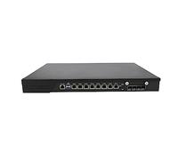 HUNSN 1U Firewall Appliance, PFSense, Mikrotik, OPNsense, Untangle, Sophos, Kerio, VPN, Network Rackmount, I7 7700, RJ10, 8 x I211 LAN, 4 x SFP+ 10GbE X710, 16G RAM, 512G SSD