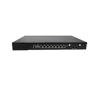 HUNSN 1U Firewall Appliance with Redundancy Power Supply, Mikrotik, VPN, Network Rackmount, Core I3 7100, RJ10k, AES-NI, 8 x I211 LAN, 2 x SFP+ 10Gbe 82599ES, Barebone, NO RAM, NO Storage, NO System