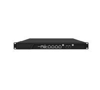 HUNSN 1U Firewall Appliance with Redundancy Power Supply, VPN, N100, RJ54k, 4 x 2.5GbE LAN, 2 x SFP+ 82599es 10 Gigabit, GPIO, SIM Slot, Dual Power, Barebone, NO RAM, NO Storage, NO System