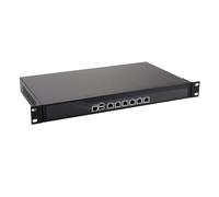 HUNSN 1U Rackmount Firewall Hardware, pFsense, OPNsense, Mikrotik, VPN, Network Security Appliance, 4417U, RS06, AES-NI, 6 x I225-V B3 2.5Gbe, Console, VGA, 4G RAM, 128G SSD