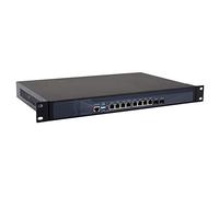 HUNSN 1U Rackmount Firewall, Mikrotik, Pfsense, OPNsense, VPN, Network Security Appliance, Router PC, I7 2620M 2640M, HUNSN RS07, AES-NI, 8 x Intel LAN, 2 x Optical SFP, 4G RAM, 64G SSD, 500G HDD
