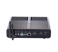 HUNSN 4K Fanless Mini PC, Desktop Computer, Server, Windows 11 / Linux Ubuntu, I7 1255U 1260P, BM14, WiFi 6, BT, DP, HDMI, LAN, 2 x USB3.0, 6 x USB2.0, SIM Slot, 32G RAM, 256G SSD, 1TB HDD