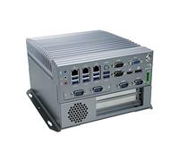 HUNSN Fanless Industrial PC, Mini Computer, IPC, I7 6700T, Windows 11/ Linux Ubuntu, IX04, VGA, DP, HDMI, 6 x COM, 3 x LAN, PCIE X16 Slot, PCI Slot, DC Phoenix, 9 to 36V, 16G RAM, 256G SSD