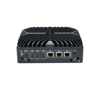 HUNSN Fanless Micro Firewall Appliance, Mini PC, PFSense, Mikrotik, OPNsense, VPN, Router PC, I5 1235U, RX16, 3 x 2.5GbE LAN, 3 x HDMI, 2 x COM, SIM Slot, TPM2.0, 32G RAM, 512G SSD