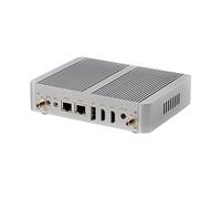 HUNSN Fanless Mini PC, Desktop Computer, HTPC, Kodi Box, Intel N100, BM34, AC WiFi, BT, 8 x USB, 2 x LAN, DP, 2 x HDMI, Barebone, NO RAM, NO Storage, NO System
