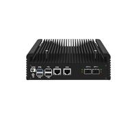 HUNSN Firewall Appliance, Mini PC, PFSense, Mikrotik, OPNsense, VPN, Router PC, I3 N305, RJ71, 2 x 2.5GbE LAN, 2 x SFP+ 10GbE 82599ES, 2 x HDMI, TF, Type-C, 0 RAM, 0 Storage, Barebone No System