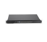 HUNSN Firewall, VPN, 19 Inch 1U Rackmount Network Appliance, Mikrotik, pFsense, OPNsense, Intel I3 4160, RS44, AES-NI, 8 x 2.5Gbe 226-V LAN, Console, VGA, 2G RAM, 32G SSD