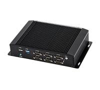 HUNSN Industrial PC, Fanless Mini Computer, IPC, 4G, WOL, Watchdog Supported, Intel I3 6006U 6157U, IM06, 2 x LAN, GPIO, 6 x COM RS232 422 485, Barebone, NO RAM, NO Storage, NO System