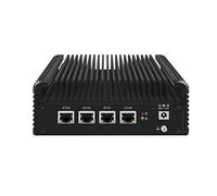 HUNSN Micro Firewall Appliance, Mini PC, PFSense, Mikrotik, OPNsense, Untangle, VPN, Router PC, Intel Celeron J4125, RJ23, AES-NI, 4 x Intel I211-AT LAN, COM, HDMI, 4 x USB, 8G RAM, 256G SSD