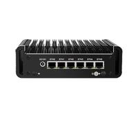 HUNSN Micro Firewall Appliance, Mini PC, PFSense, Mikrotik, OPNsense, Untangle, VPN, Router PC, Intel Core I7 1165G7, RJ25, AES-NI, 6 x Intel I211, COM, HDMI, 4 x USB3.1, Sim Slot, 8G RAM, 512G SSD