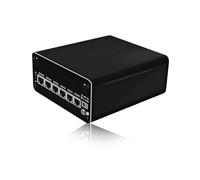 HUNSN Micro Firewall Appliance, Mini PC, PFSense, Mikrotik, OPNsense, VPN, Router PC, 13th Raptor Lake U300, RJ49, AES-NI, 6 x 2.5GbE I226-V, HDMI, DP, USB3.2, Type-C, TF, 16G RAM, 256G SSD