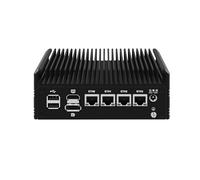 HUNSN Micro Firewall Appliance, Mini PC, PFSense, Mikrotik, OPNsense, VPN, Router PC, Alder Lake-N I3 N305, RJ35, GPIO, HDMI, DP, 4 x 2.5GbE I226-V LAN, 8 x USB, 32G DDR5 RAM, 1TB SSD