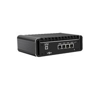 HUNSN Micro Firewall Appliance, Mini PC, PFSense, Mikrotik, OPNsense, VPN, Router PC, Celeron J6412, RJ62, 4 x 2.5GbE I226-V LAN, 2 x HDMI, Type-C, TF Slot, 8G RAM, 256G SSD