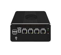 HUNSN Micro Firewall Appliance, Mini PC, pFsense, Mikrotik, OPNsense, VPN, Router PC, I3 N305, RJ52k, 4 x 2.5GbE I226-V, Type-C, SIM Slot, TF Slot, DP, HDMI, 5 x USB2.0, USB3.0, 8G RAM, 128G SSD